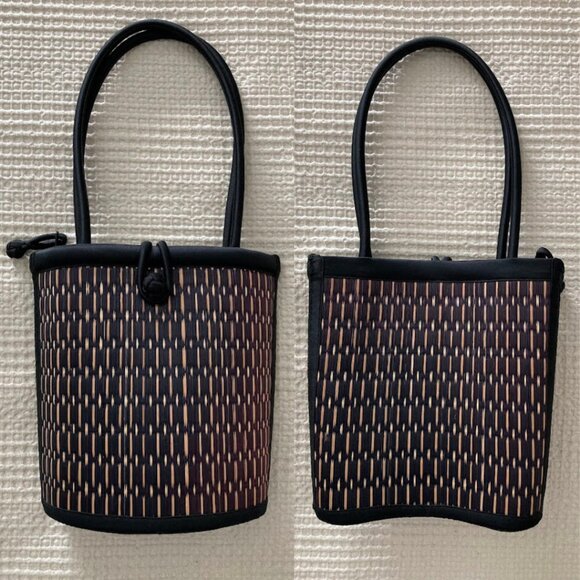 Baskets of Cambodia Handmade Woven Shoulder Bag Eco-Friendly Artisan Tote - Picture 6 of 10
